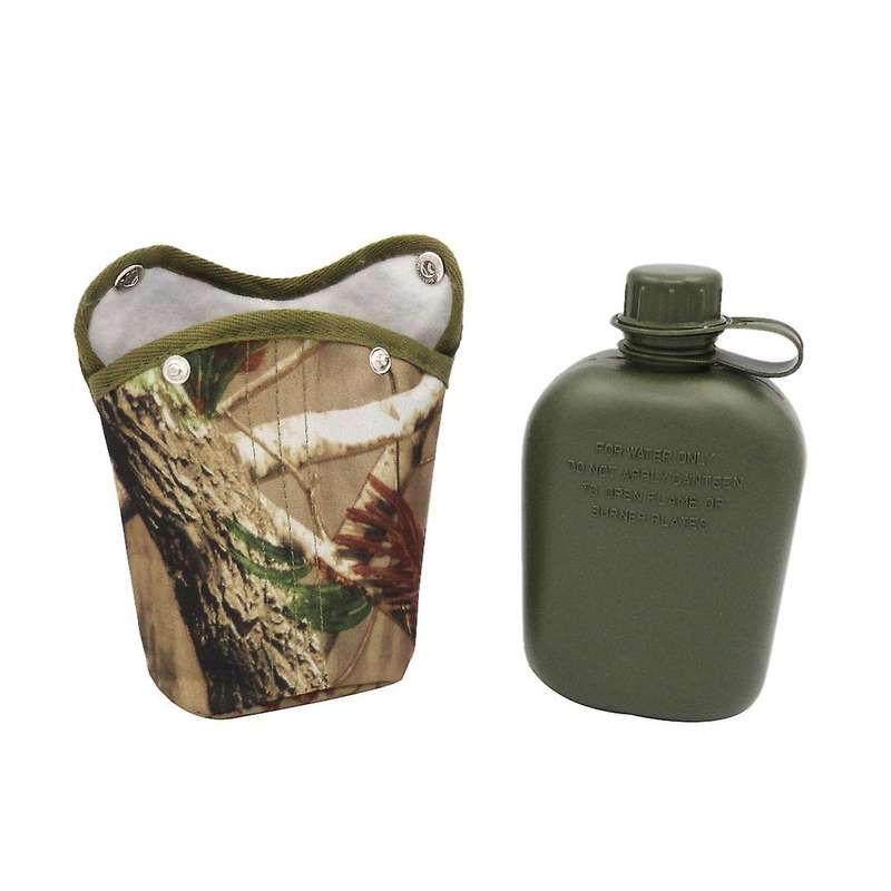 1 Liter Outdoor Sports Camouflage Cloth Set American-Style Kettle Portable Mini Large Capacity Water