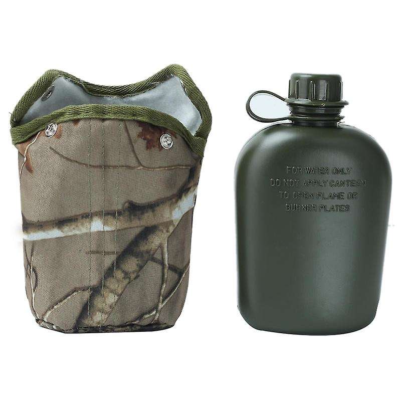1 Liter Outdoor Sports Camouflage Cloth Set American-Style Kettle Portable Mini Large Capacity Water