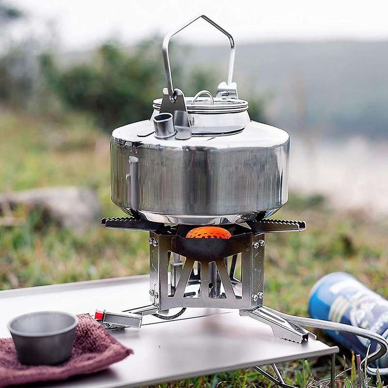 1 Liter Camp Kettle Great for Boiling Water for Tea,Freeze-Dried Backpacking Meals Portable for Camp
