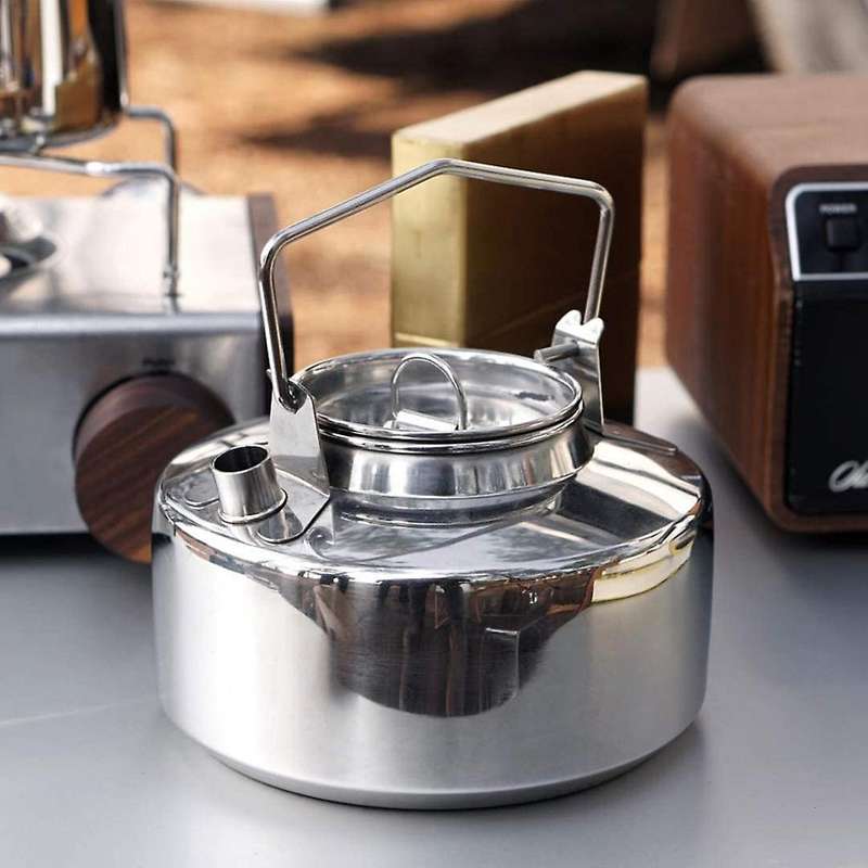 1 Liter Camp Kettle Great for Boiling Water for Tea,Freeze-Dried Backpacking Meals Portable for Camp