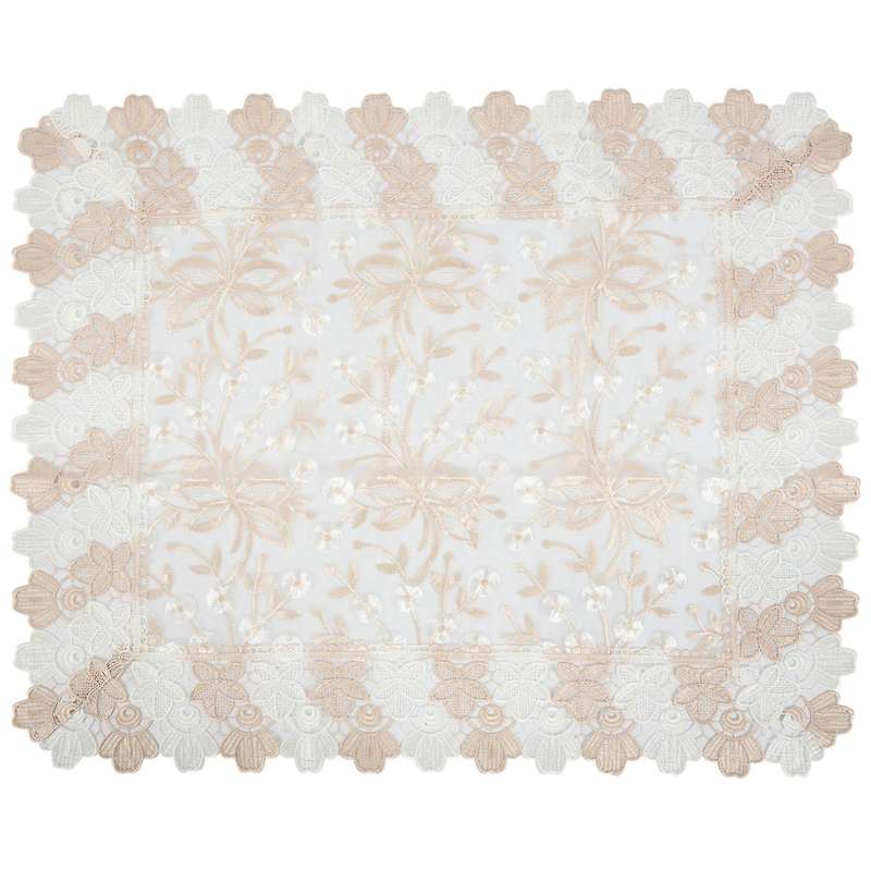 1 Pack Lace Sofa Cover, Embroidery Back Couch Covers Furniture Protector Table Cover (60x70cm/23.6x
