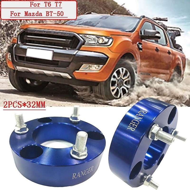1 Pair 32Mm Suspension Lift Kits Front Coil Strut Shock Spacer for T6 T7 for BT-50 NAVARA