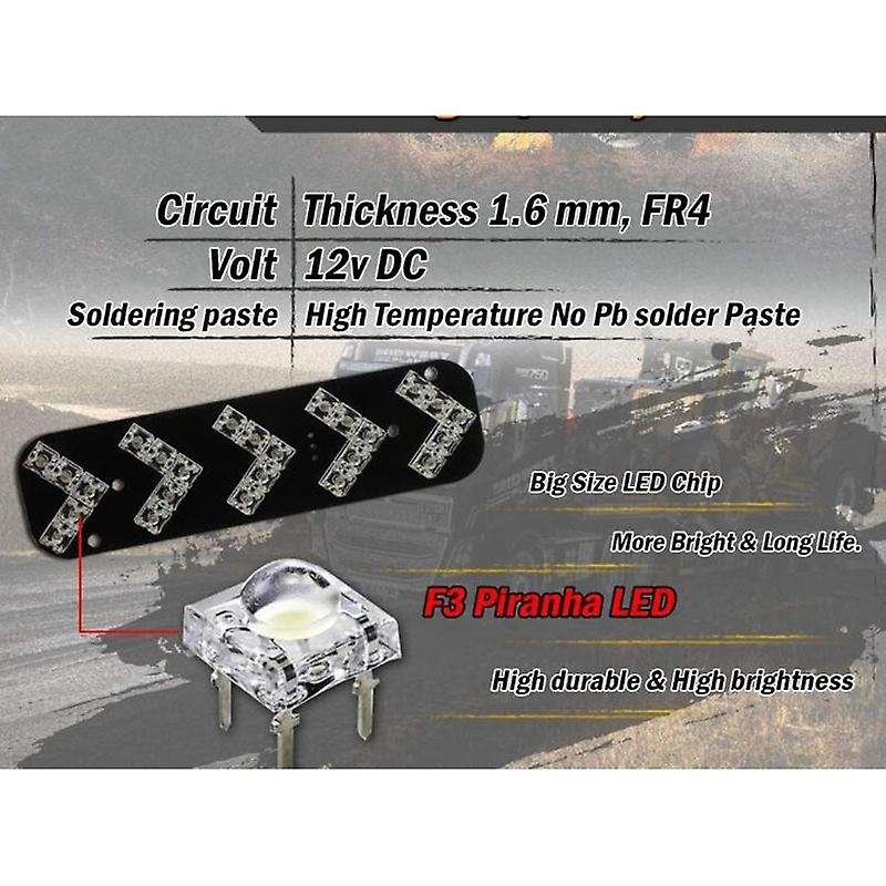 1 Pair 25 LED LED Side Marker Light Universal Car Clearance Warning Light for Boats Truck Trailer Pi