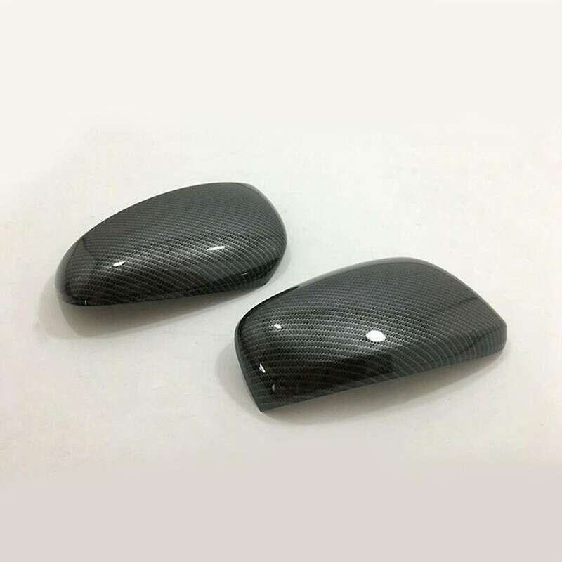 1 Pair ABS Carbon Fiber Car Rearview Mirror Shell Side Rear View Mirror Cover for Koleos 2016-2018