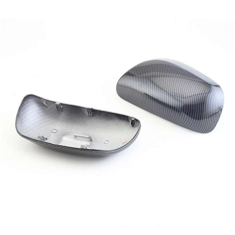 1 Pair ABS Carbon Fiber Look Side Rear View Mirror Cover for 2007-2013 87915-02910 87945-02910