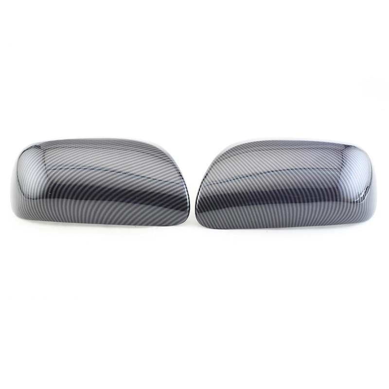 1 Pair ABS Carbon Fiber Look Side Rear View Mirror Cover for 2007-2013 87915-02910 87945-02910