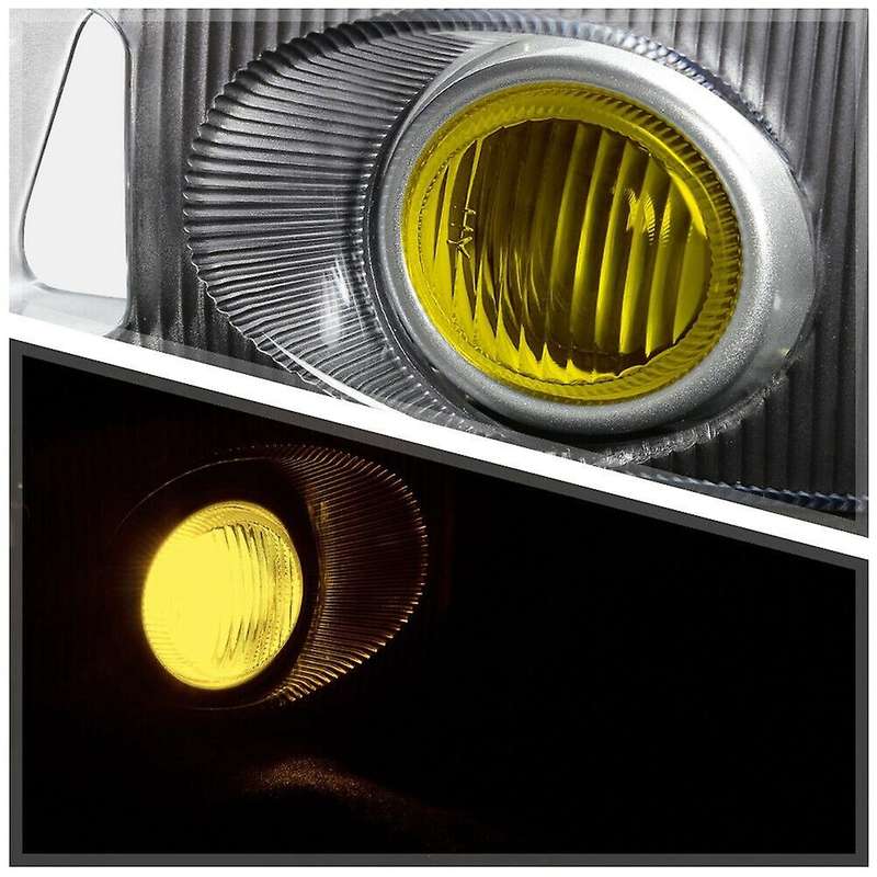 1 Pair Amber Fog Lights Driving Lamps Driving Bumper Fog Lights Lamps for 1992-1995