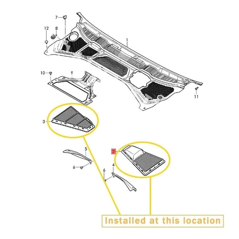 1 Pair Air Filter Elements Charcoal Pollen Filter Kits 3D1819619A 3D1819620B for GT 6.0
