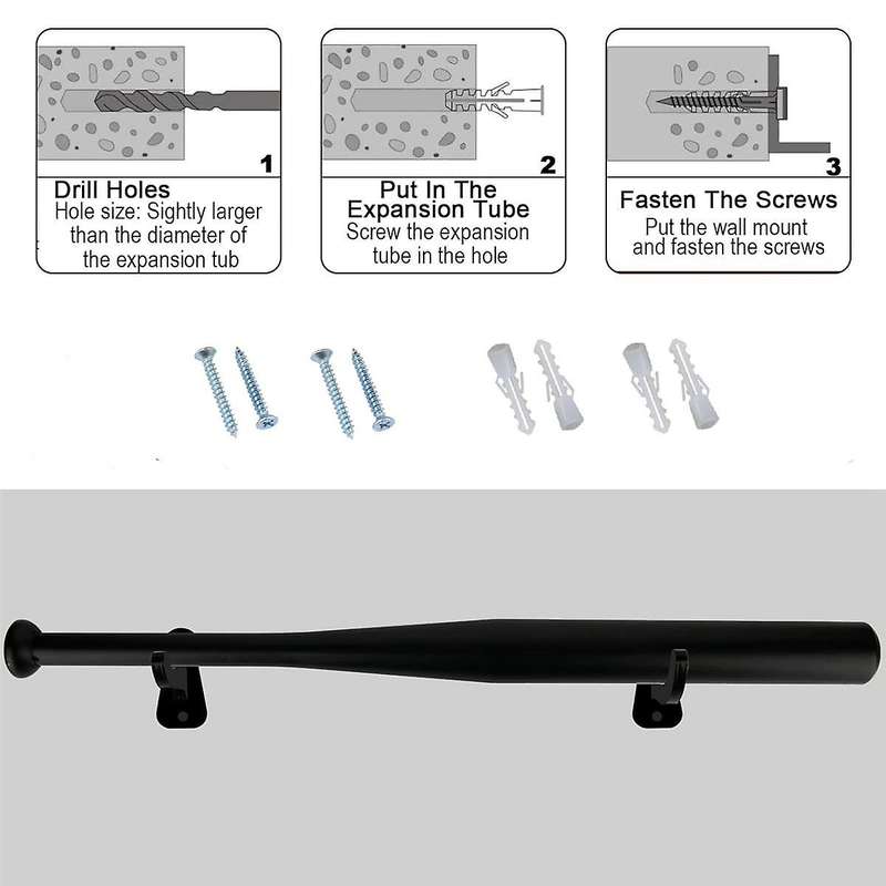 1 Pair Acrylic Baseball Wall Mounted Holder Baseball Bat Display Softball Bats Rack Collection Brac