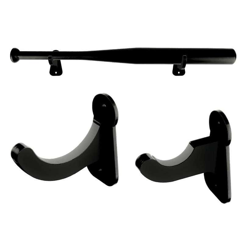 1 Pair Acrylic Baseball Wall Mounted Holder Baseball Bat Display Softball Bats Rack Collection Brac