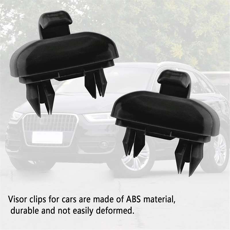 1 Pair Auto Black Sun Visor Buckle Hook Internal Bracket 8U0857562A 8E0857561 for A3 A4L A5 A6L Q5 Q