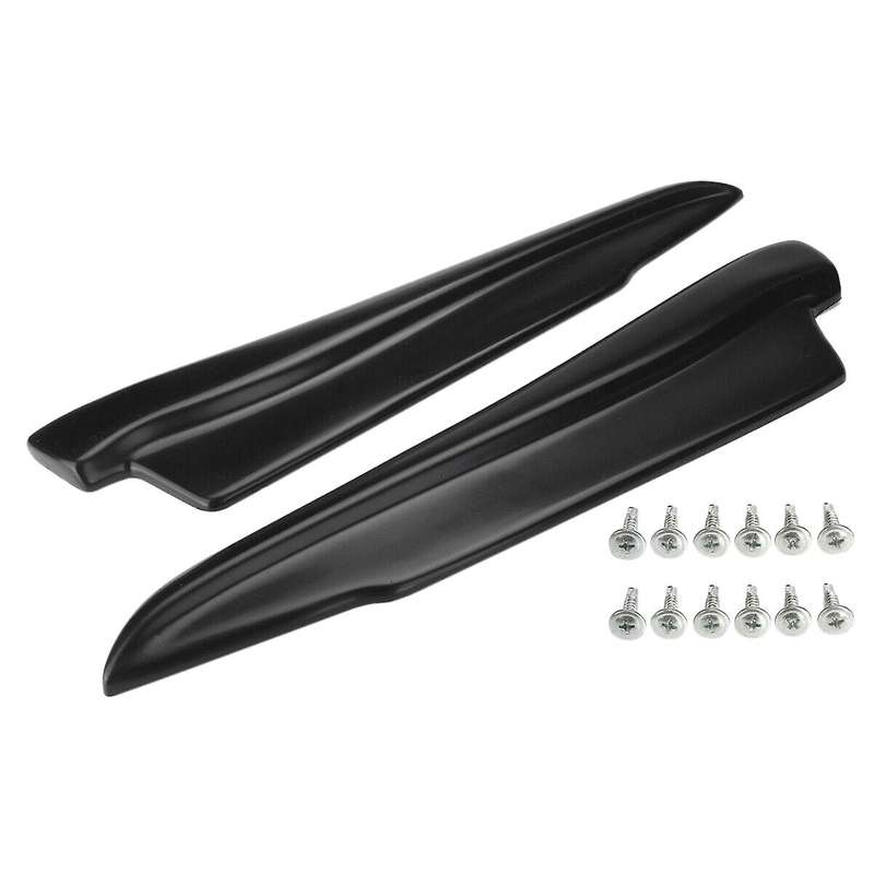 1 Pair Black Rear Bumper Valance Lip for - E90 E91 E92 E93
