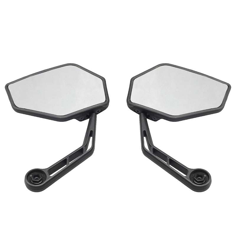 1 Pair Bicycle Mirror Safe Bike Rear View Mirror 360Rotating Bar End Mirror for Mountain Bike Handle