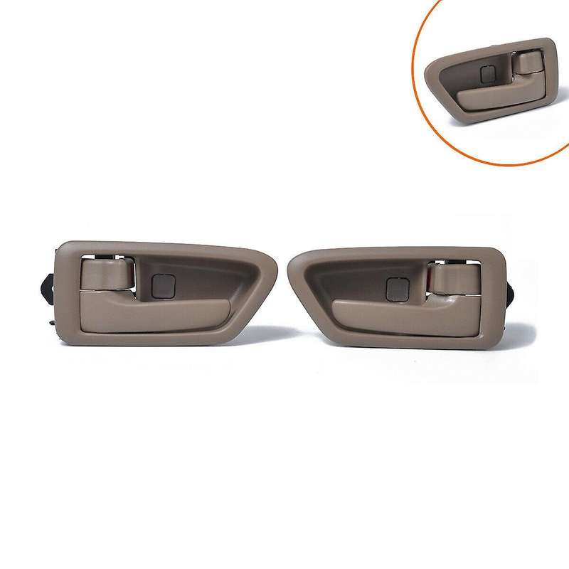 1 Pair Beige Inside Interior Inner Door Handles Left Right for 1997-2001 69206-AA010 69205-AA010