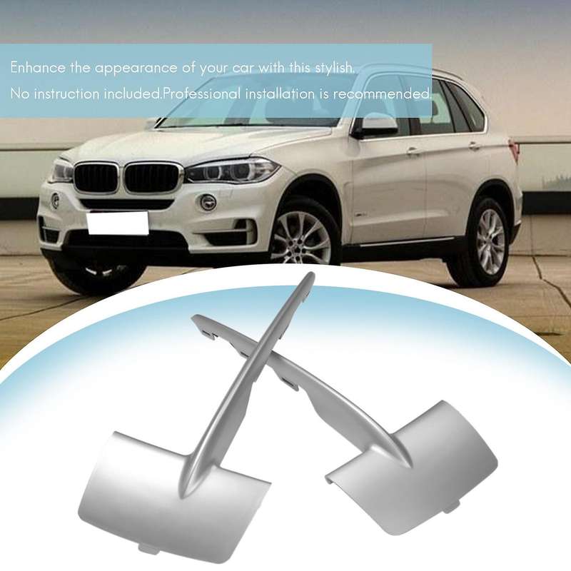 1 Pair Bumper Grille Grill Trim Bumper Compatible BMW X5 F15 2014-2017