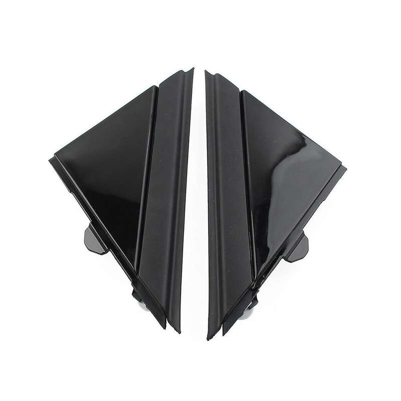 1 Pair Bright Black Rear View Mirror Triangle Mirror Decorative Plate 1SH17KX7AA 1SH16KX7AA for 2012