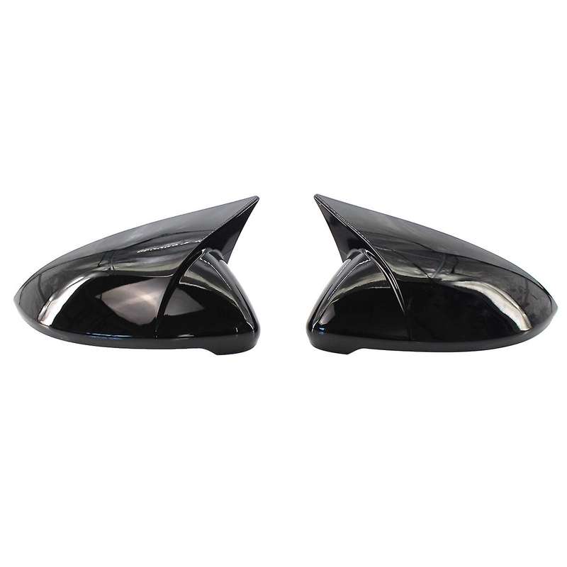 1 Pair Boat Mirror Cover Side Wing Rear View Mirror Case Covers Bright Black for GOLF 7 MK7 7.5 GT I