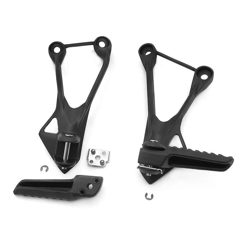 1 Pair Black Rear Passenger Foot Pegs Bracket for Zx6R 2005-2008 ZX636 2005-2006