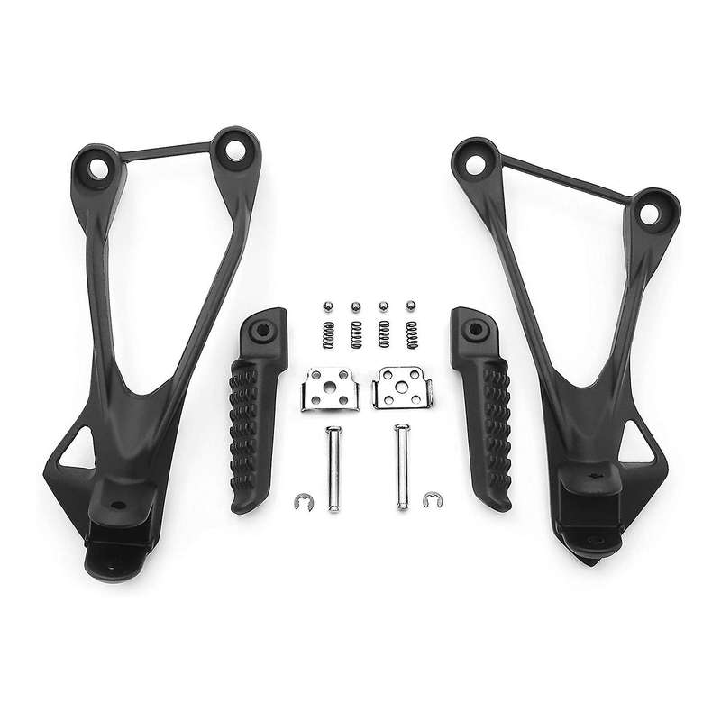 1 Pair Black Rear Passenger Foot Pegs Bracket for Zx6R 2005-2008 ZX636 2005-2006