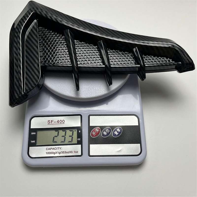 1 Pair Car Carbon Fiber Decorative Car Sticker Decoration for Modifying the Sides of Air Outlet Fend