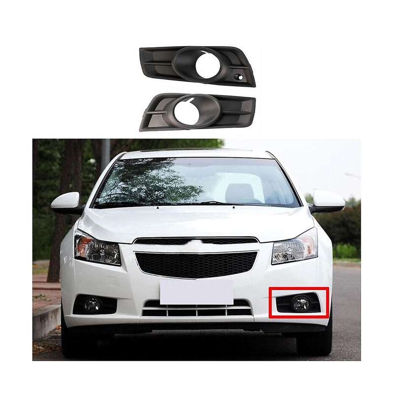 1 Pair Car Bumper Ventilation Grille (lh+rh) for Cruze 09-15 Fog Lamp Bezel Fog Lamp Cover 94831151