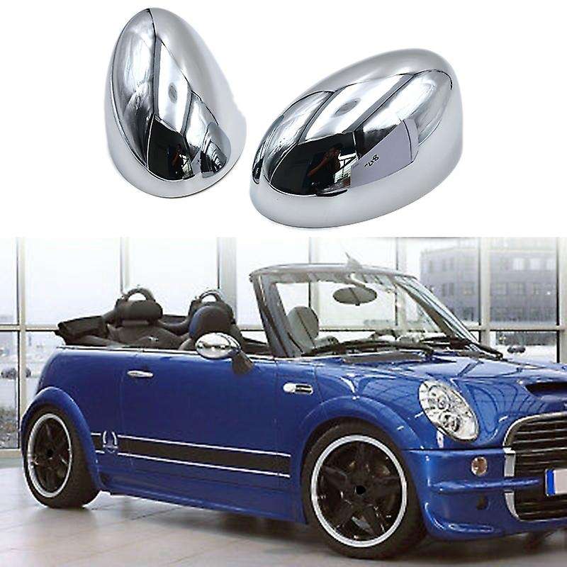 1 Pair Car Chrome Rearvier Mirror Cover Door Wing Mirror Cap ABS Plastic for - 2001-2006