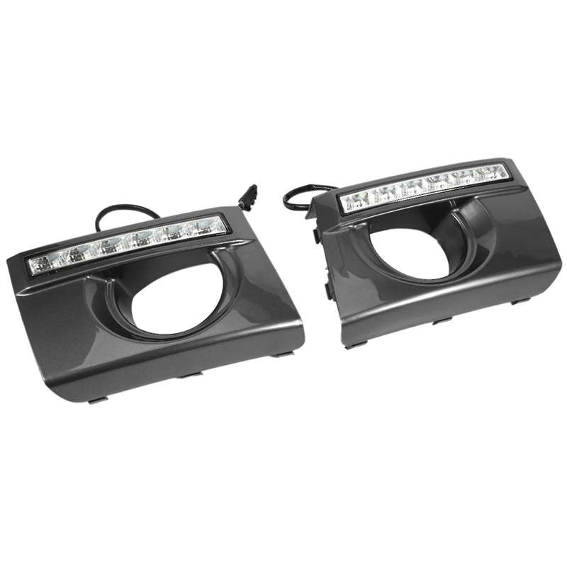 1 Pair Car Daytime Running Light DRL LED Daylight Fog Lamp Cover for 2005-2009