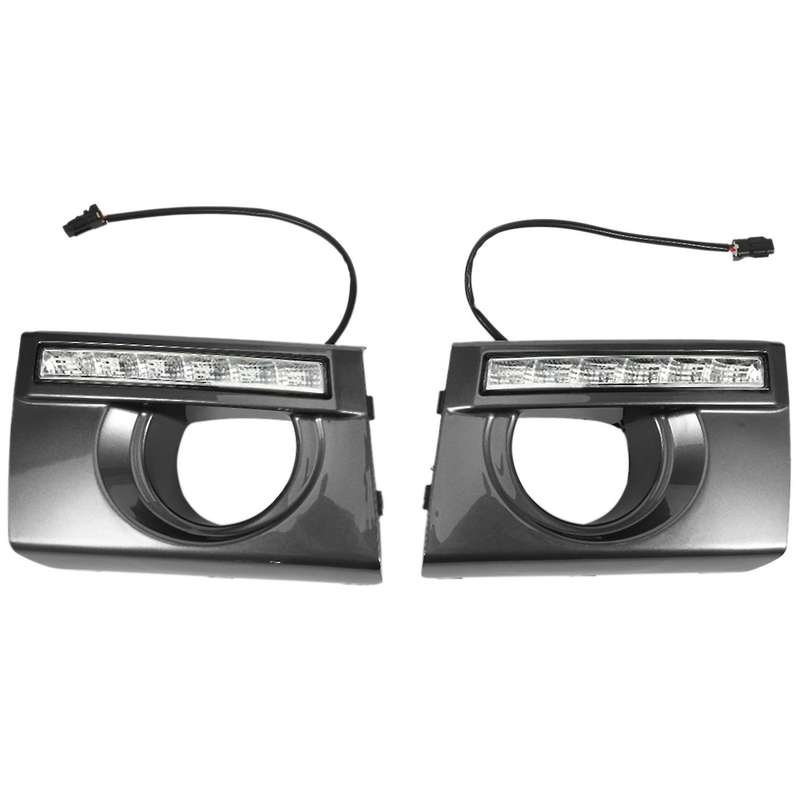 1 Pair Car Daytime Running Light DRL LED Daylight Fog Lamp Cover for 2005-2009