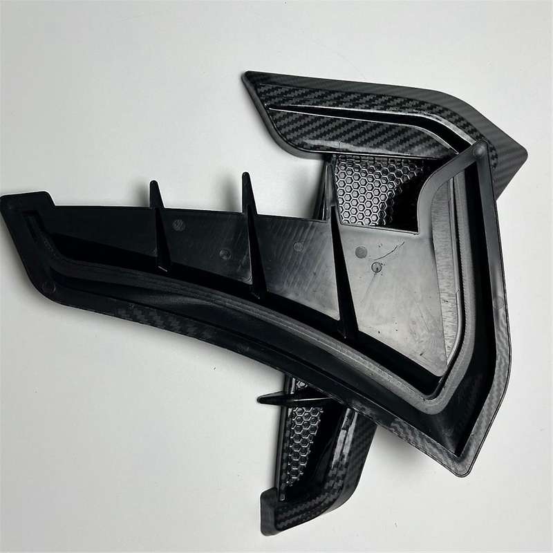 1 Pair Car Carbon Fiber Decorative Car Sticker Decoration for Modifying the Sides of Air Outlet Fen