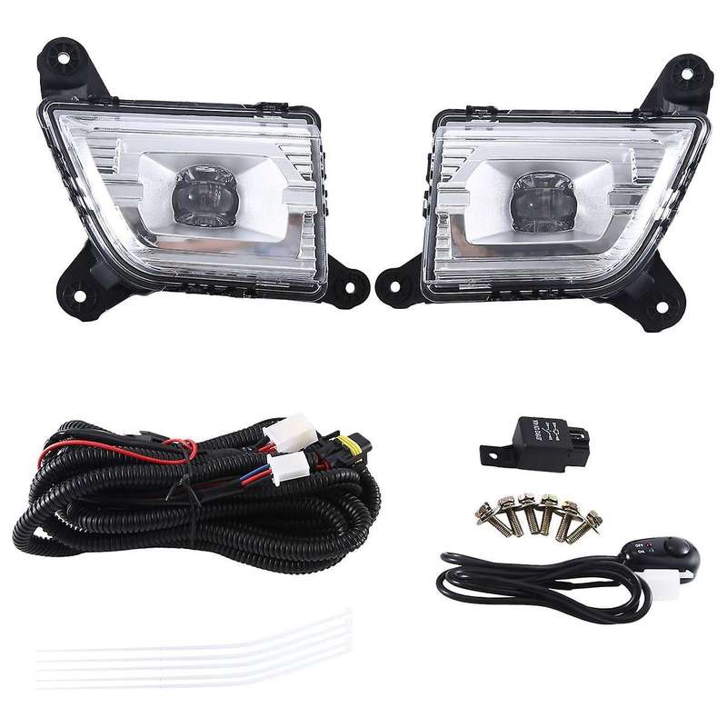 1 Pair Car Fog / Driving Lamp Assembly for 1500 2500 3500 Lh+rh Led Fog Light 84509651 84509652