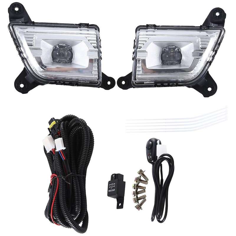 1 Pair Car Fog / Driving Lamp Assembly for 1500 2500 3500 Lh+rh Led Fog Light 84509651 84509652