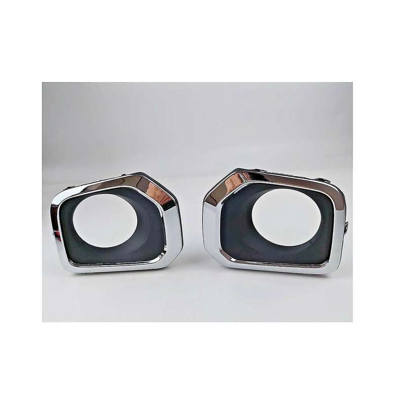1 Pair Car Fog Lamp Cover for 2016-2021 Plated Fog Lamp Frame Lh+rh 52126-04030 52125-04030