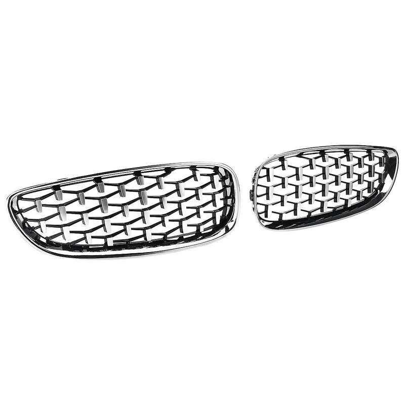 1 Pair Car Decoration Front Bumper Diamond Grille Kidney Grill for - Z4 E89 2009-2016