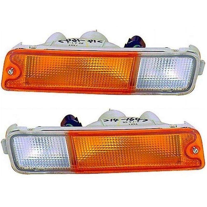 1 Pair Car Front Bumper Fog Light Bar Lamp Indicator Blinker Lights for Triton Ute Series 1 2 3 1091