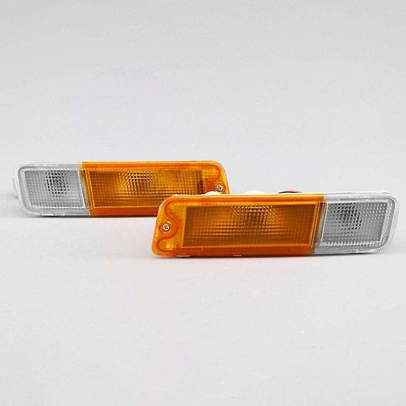 1 Pair Car Front Bumper Fog Light Bar Lamp Indicator Blinker Lights for Triton Ute Series 1 2 3 1091