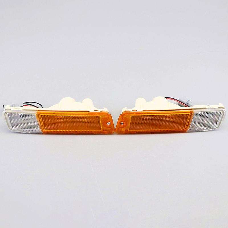 1 Pair Car Front Bumper Fog Light Bar Lamp Indicator Blinker Lights for Triton Ute Series 1 2 3 1091