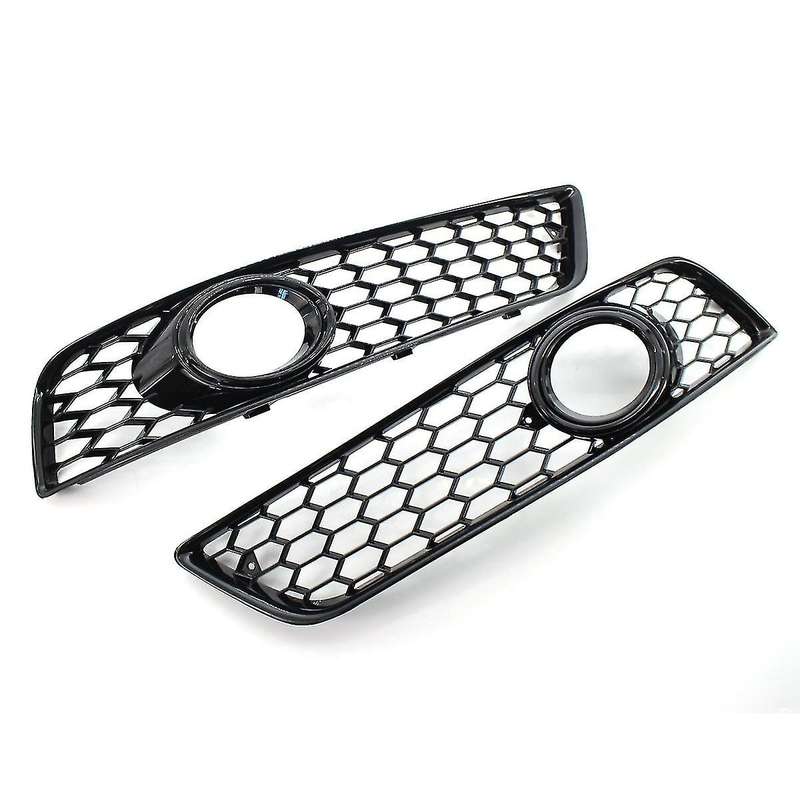 1 Pair Car Front Bumper Fog Light Mesh Grille for A3 8p 2009-2013 8p0807682d Fog Lamp Honeycomb Gril
