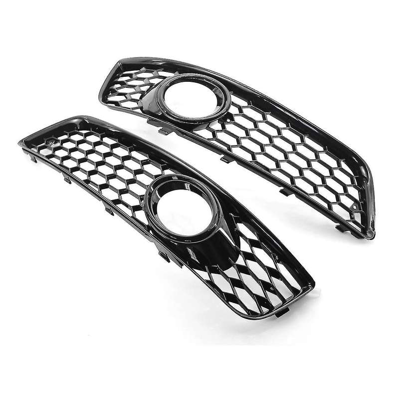 1 Pair Car Front Bumper Fog Light Mesh Grille for A3 8p 2009-2013 8p0807682d Fog Lamp Honeycomb Gril