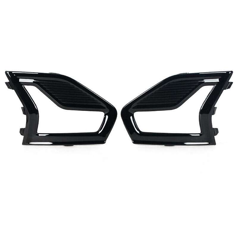 1 Pair Car Front Bumper Fog Lamp Cover Fog Lamp Grille Foglamp Trim Frame for 2019-2020