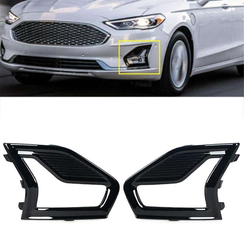 1 Pair Car Front Bumper Fog Lamp Cover Fog Lamp Grille Foglamp Trim Frame for 2019-2020