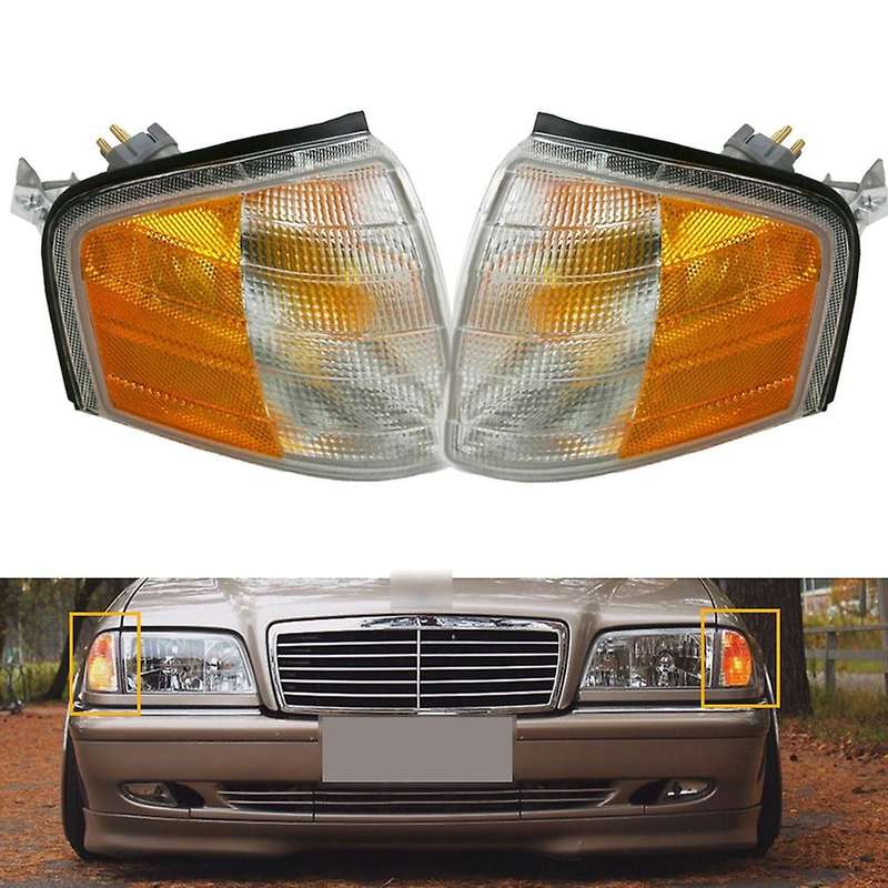 1 Pair Car Front Corner Light Turn Signal Lamp for C Class W202 C230 C280 1994-2000 2028261143 2028