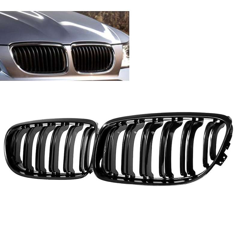 1 Pair Car Front Grille Gloss Black Inlet Grille for Bmw E90 Lci 3-series Sedan/wagon 2009 - 2011