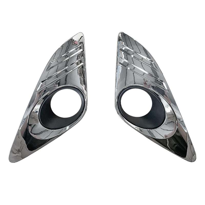 1 Pair Car Front Fog Light Trim Cover Chrome Fog Lamp Frame Decoration LH&RH for LE 2012-2014