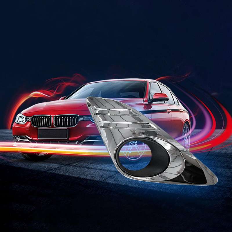 1 Pair Car Front Fog Light Trim Cover Chrome Fog Lamp Frame Decoration LH&RH for LE 2012-2014