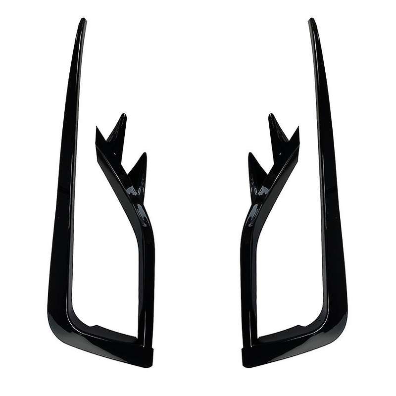 1 Pair Car Front Fog Lamp Eyebrow Wind Knife Eyelid Cover Frame for Golf MK7.5 2017-2020 Fog Light E
