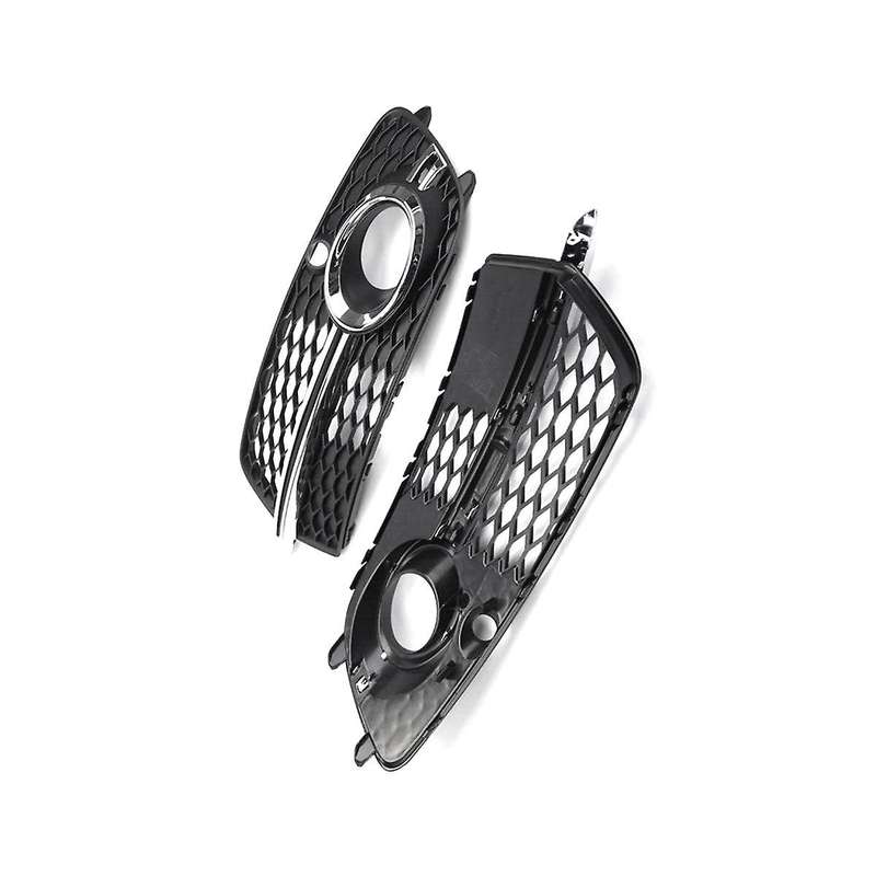1 Pair Car Front Fog Light Grill Cover for Q5 2013-2017 8r0807682n 8r0807681s