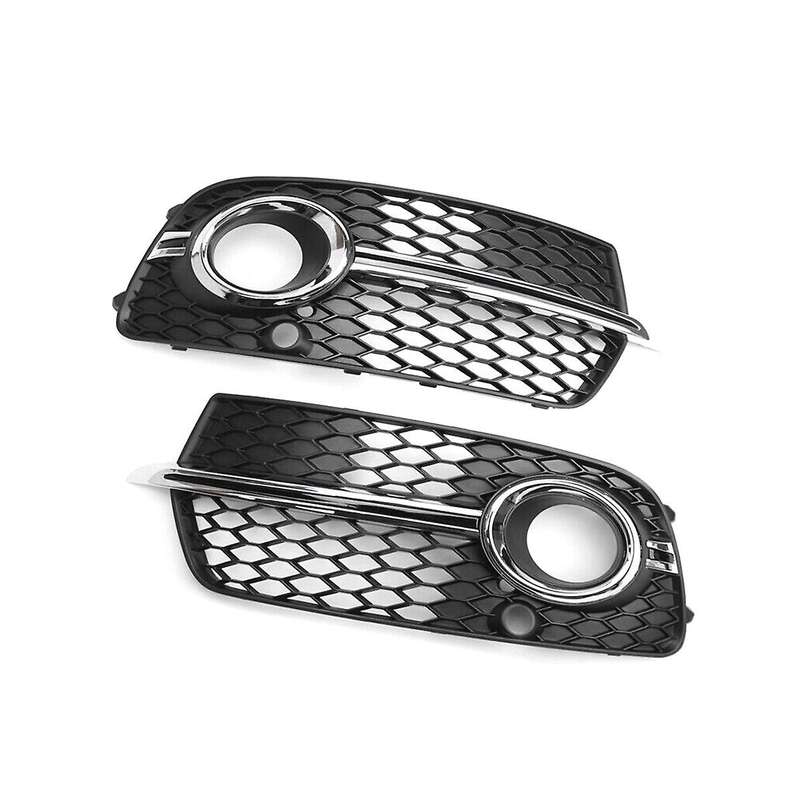 1 Pair Car Front Fog Light Grill Cover for Q5 2013-2017 8r0807682n 8r0807681s
