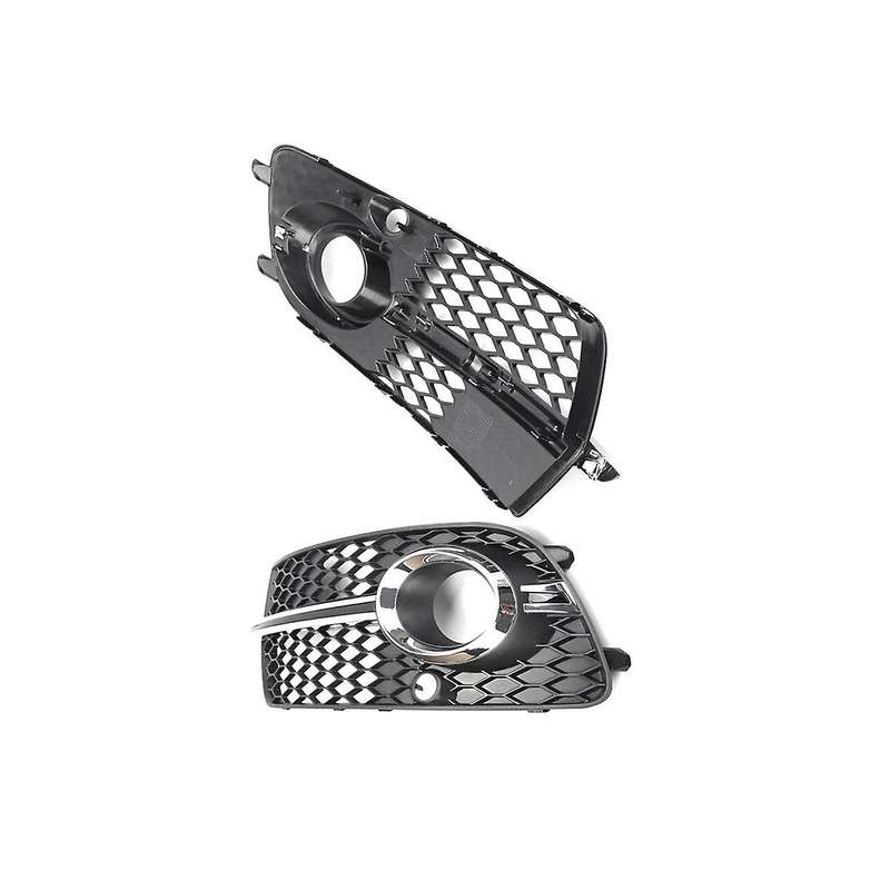 1 Pair Car Front Fog Light Grill Cover for Q5 2013-2017 8r0807682n 8r0807681s