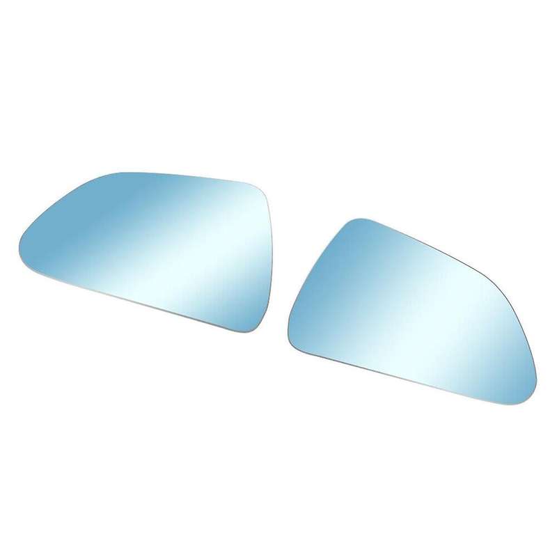 1 Pair Car Front Heated Side Door Wing Rear View Blue Mirror Lens Glass for Model 3 2017-2020