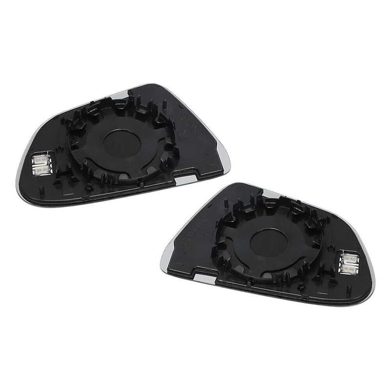 1 Pair Car Front Heated Side Door Wing Rear View Blue Mirror Lens Glass for Model 3 2017-2020